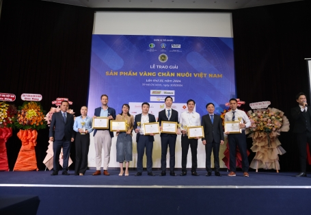 Danh sách 35 sản phẩm đạt danh hiệu Sản phẩm Vàng chăn nuôi Việt Nam lần thứ III, năm 2024